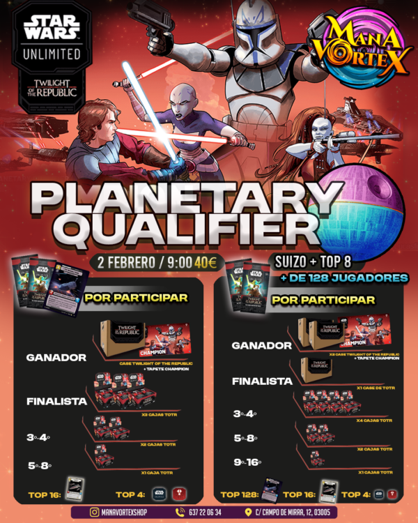 PLANETARY QUALIFIER - STAR WARS: UNLIMITED - MANA VORTEX