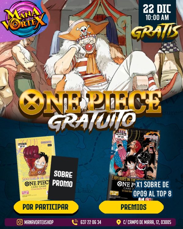 TORNEO GRATUITO - ONE PIECE TCG - MANA VORTEX