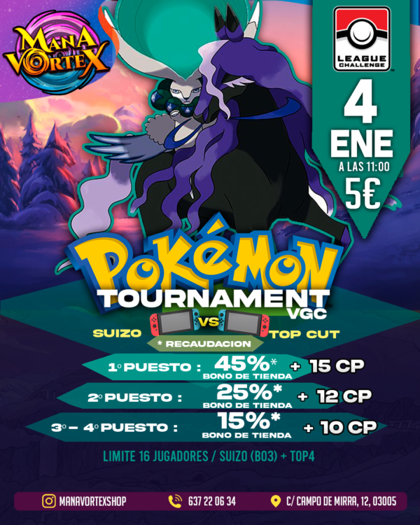 LEAGUE CHALLENGE - POKEMON VGC - 4 ENERO