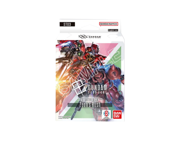 ST03 - Zeon's Rush - Starter Deck - Gundam Card Game (INGLES)