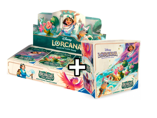 PACK DISNEY LORCANA - CHAPTER 7 - Archazia's Island - BOOSTER BOX + ILLUMINER'S TROVE