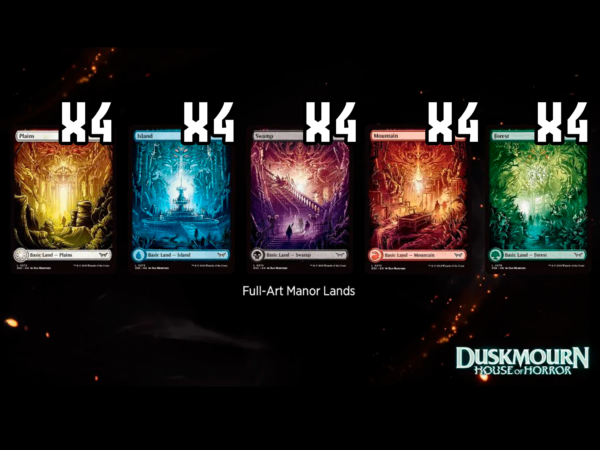 20 Tierras Básicas Full ART FOIL DUSKMOURN  - Magic the Gathering - 4 de cada - Inglés