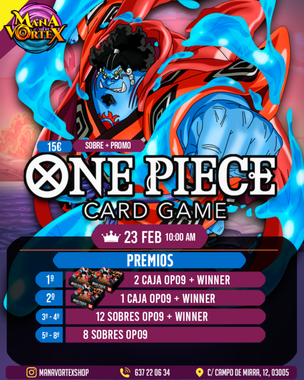 TORNEO MENSUAL - ONE PIECE CARD GAME - MANA VORTEX