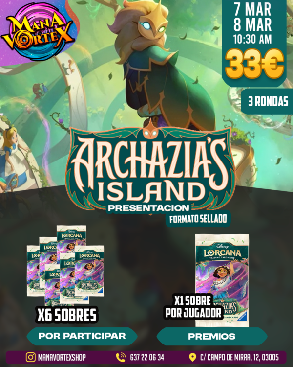 PRESENTACION - ARCHAZIA'S ISLAND - 7 MARZO