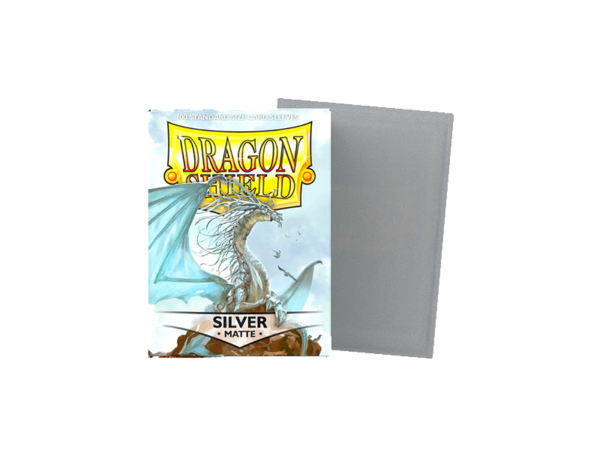 Dragon Shield Standard Sleeves - Matte Silver (100 Sleeves)