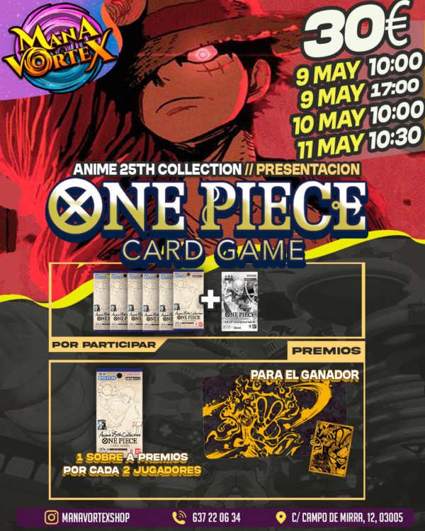 TORNEO SELLADO - EB-02: Anime 25th Collection - 9 MAYO (10:00)