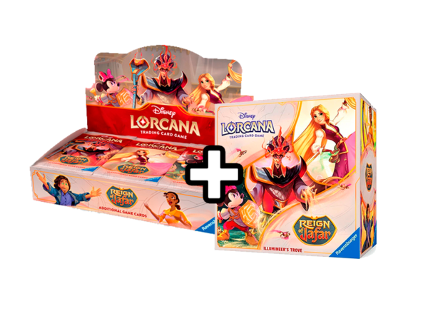 PACK DISNEY LORCANA - CHAPTER 8 - Reign of Jafar - BOOSTER BOX + ILLUMINER'S TROVE