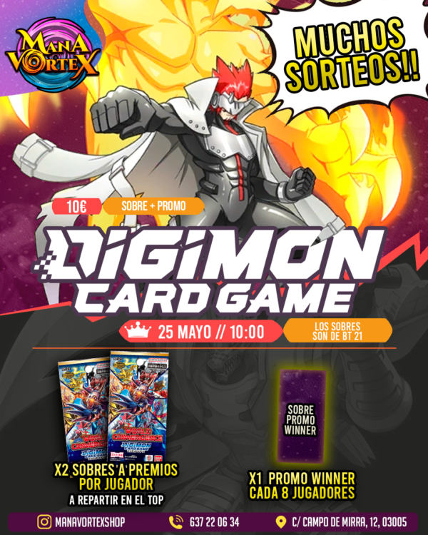 TORNEO MENSUAL - DIGIMON TCG - MANA VORTEX