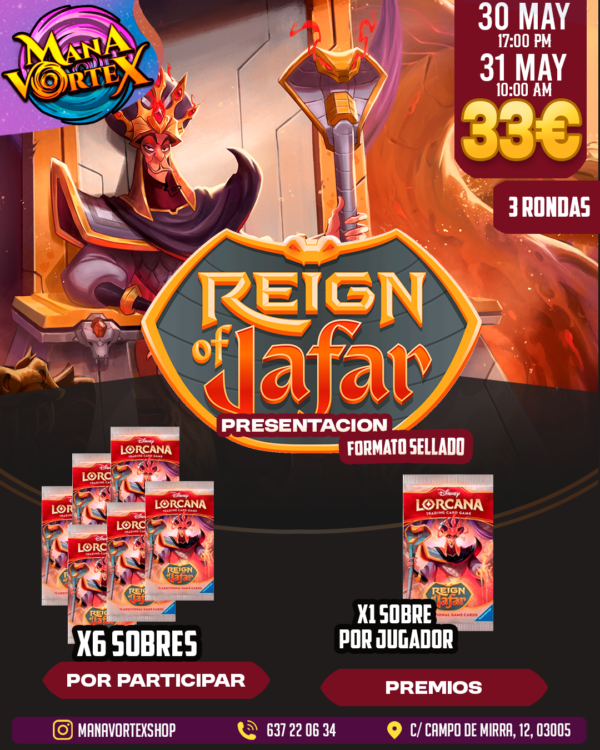 PRESENTACION - REIGN OF JAFAR - LORCANA - 31 MAYO