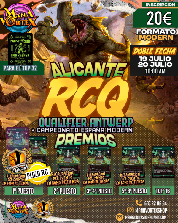 RCQ ANTWERP + CLASIF CAMPEONATO ESPAÑA MODERN - 20 JULIO