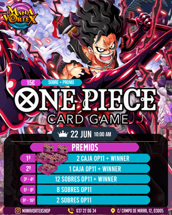 MENSUAL ONE PIECE TCG - MANA VORTEX