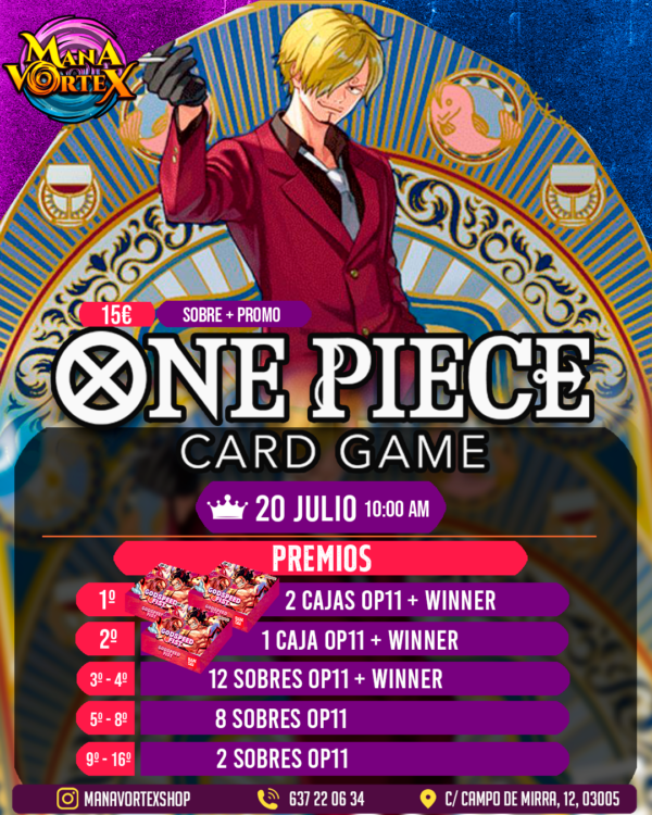 MENSUAL ONE PIECE TCG - MANA VORTEX