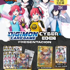 PRESENTACION DIGIMON BT22 - CYBER EDEN - 19 JULIO