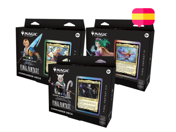 (PACK 3 DECKS) Magic: The Gathering - Final Fantasy - Commander Deck (ESPAÑOL)