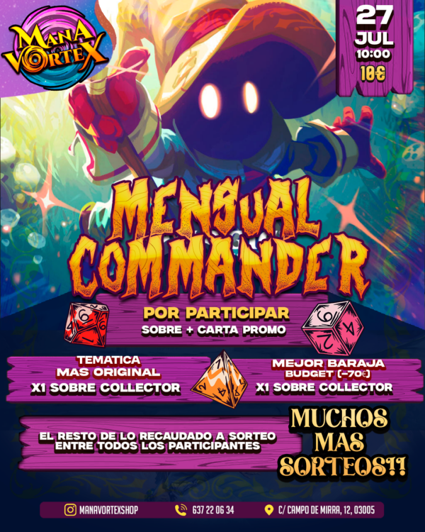 MENSUAL MTG COMMANDER - MANA VORTEX
