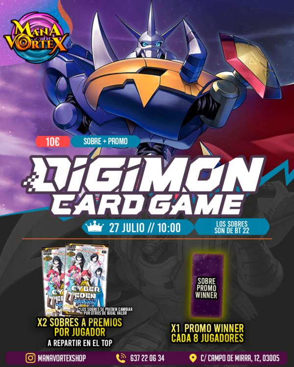 MENSUAL DIGIMON TCG - MANA VORTEX