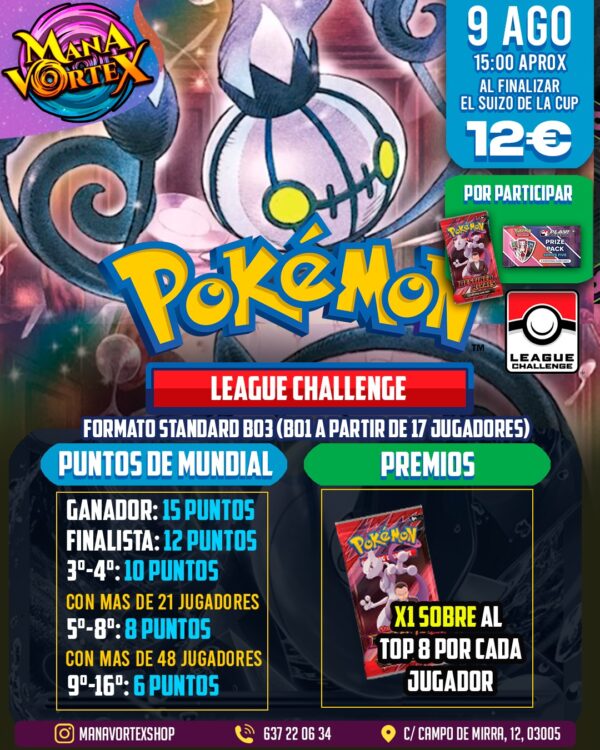 POKEMON TCG - LEAGUE CHALLENGE - MANA VORTEX
