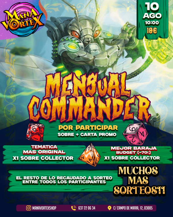 MTG COMMANDER - TORNEO MENSUAL - MANA VORTEX