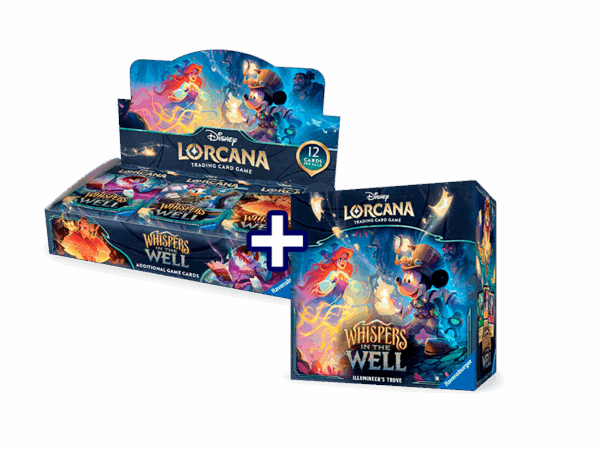 PACK DISNEY LORCANA - CHAPTER 10 - Whispers in the Well - BOOSTER BOX + ILLUMINER'S TROVE