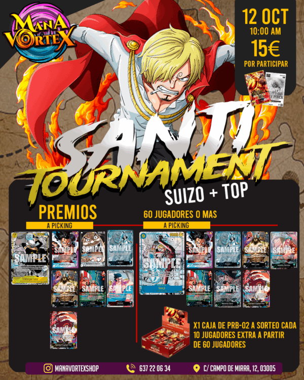 SANJI TOURNAMENT - ONE PIECE TCG - MANA VORTEX