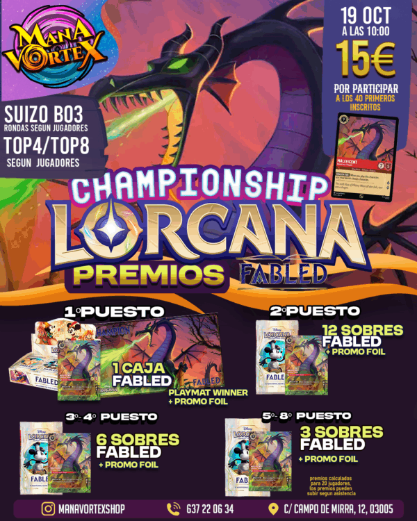 STORE CHAMPIONSHIP - LORCANA - MANA VORTEX