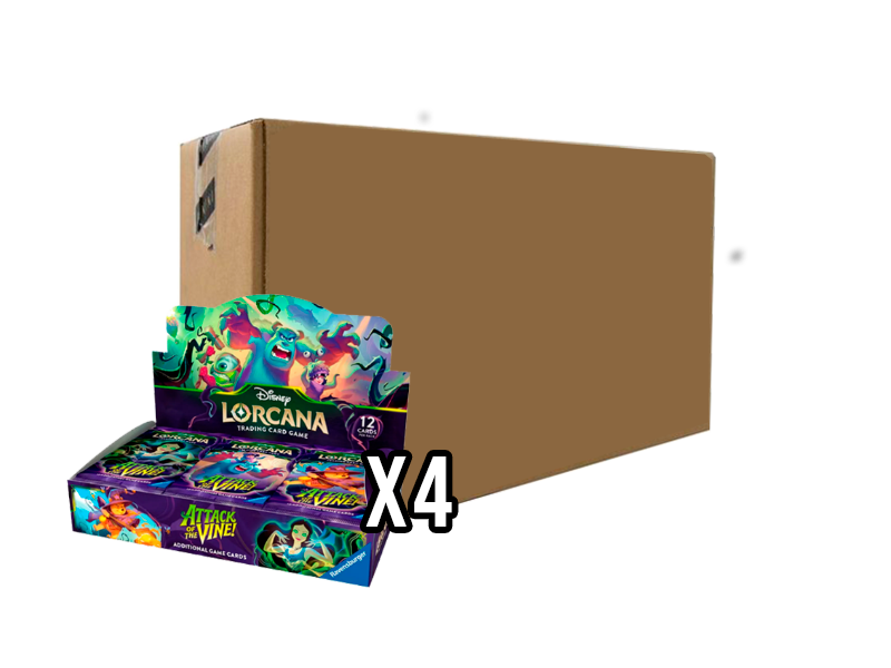 (CASE) DISNEY LORCANA - CHAPTER 13 - Attack of the Vine! - x4 BOOSTER BOX (24 SOBRES)(RESERVA)