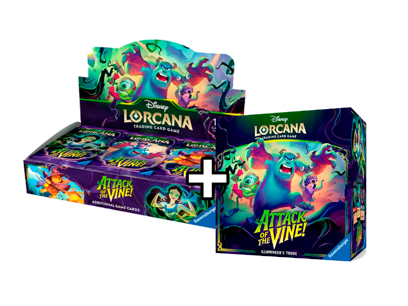 PACK DISNEY LORCANA - CHAPTER 13 - Attack of the Vine! - BOOSTER BOX + ILLUMINER'S TROVE (RESERVA)