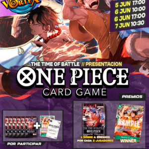 PRE-RELEASE EVENT - The Time of Battle - ONE PIECE TCG - 7 JUNIO