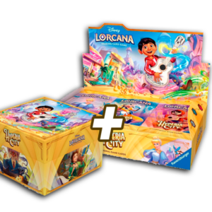 PACK DISNEY LORCANA - CHAPTER 14 - Hyperia City - BOOSTER BOX + ILLUMINER'S TROVE (RESERVA)