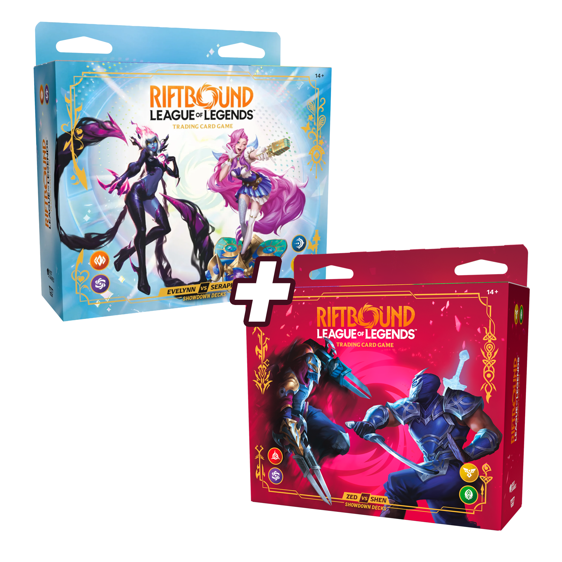 (PACK) RIFTBOUND Champions Decks - Zed vs Shen + Evelynn vs Seraphine